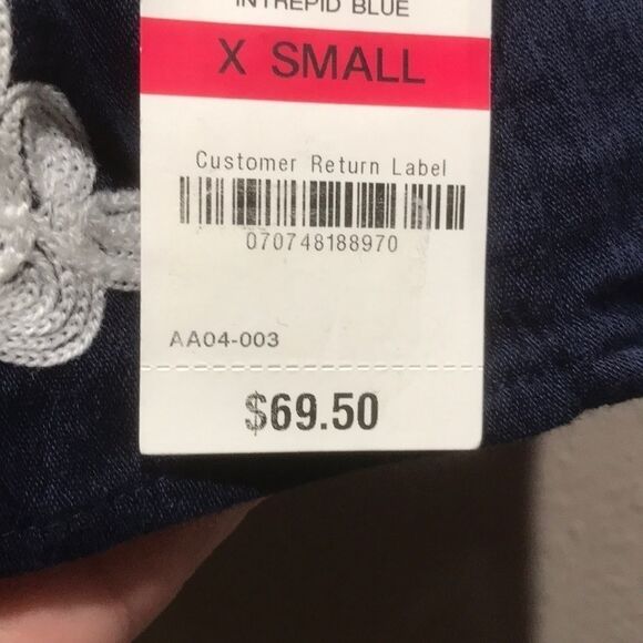 Charter Club Embroidered Top Womens size XS NWT - Picture 5 of 6